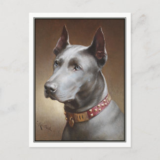 Blue Great dane av Carl Reichert Vykort