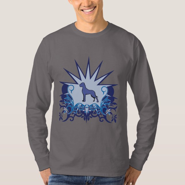 Blue Great dane Logotyp T-shirt (Framsida)