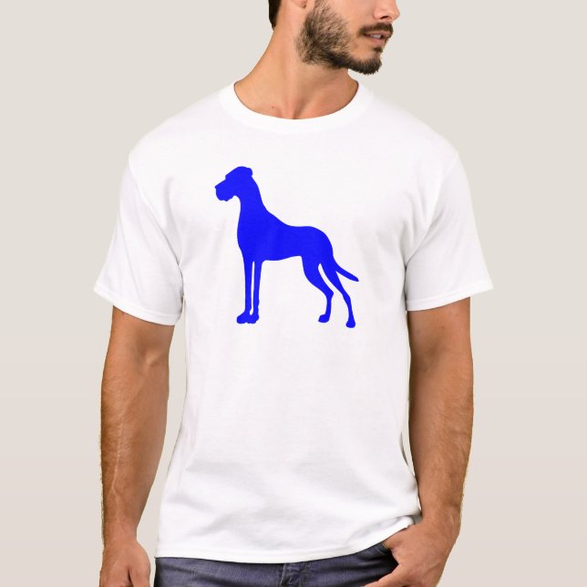 Blue Great dane Tee (Framsida)