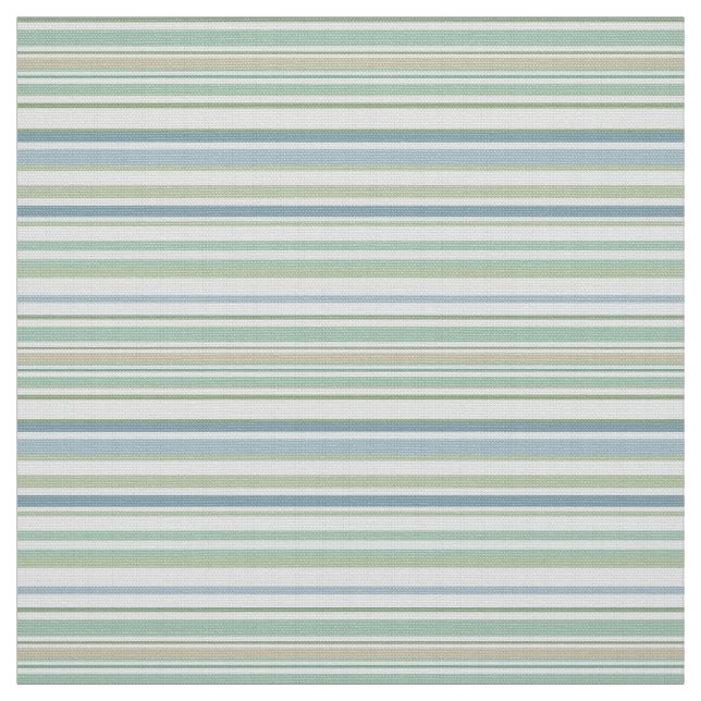 Blue Green and white stripes Tyg (Provkarta)