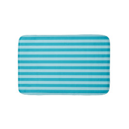 Blue Green, Teal Bath Mat Stripes Badrumsmatta