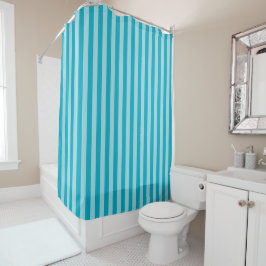 Blue Green, Teal Shower Curtain