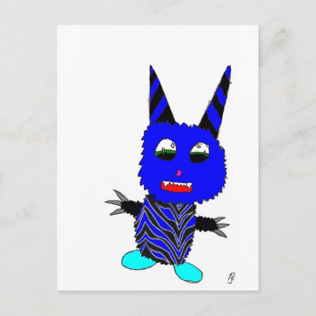 Blue Gremlin Vykort (Framsida)