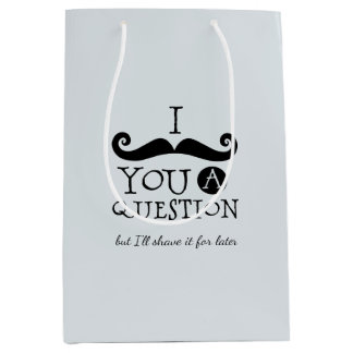 Blue Grey Black Funny Humor I Mustache