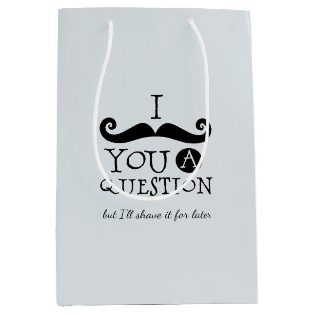 Blue Grey Black Funny Humor I Mustache (Framsidan)