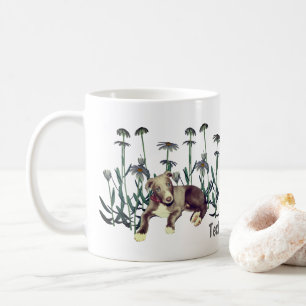Blue Greyhound Puppy Daisy Personlig Kaffemugg