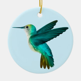 Blue Grönt Hummingbird Ornament