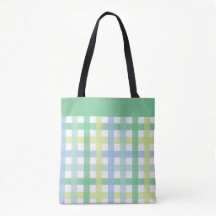 Blue Grönt Lime Pastel Modern Gingham Mönster
