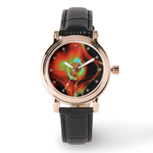 BLUE GRÖNT RED FRACTAL RO ARMBANDSUR