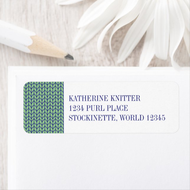 BLUE GRÖNT STICKA Returetiketter Returadress Etikett (Insitu)