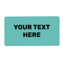 BLUE GRÖNT STRUKTUR ENKEL MINIMAL TEXT STIL ETIKET