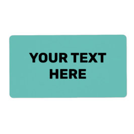 BLUE GRÖNT STRUKTUR ENKEL MINIMAL TEXT STIL ETIKET FRAKTSEDEL