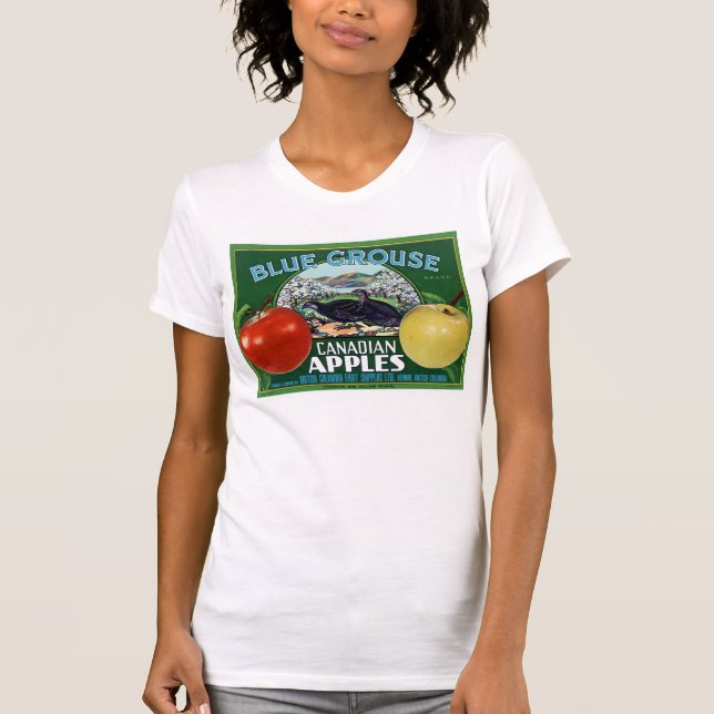 Blue Grouse Canadian Apples T-shirt (Framsida)