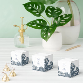 Blue Grund Träd Boho Bröllop Presentaskar