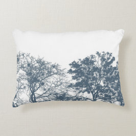 Blue Grund Träd Boho Prydnadskudde
