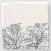 Blue Grund Träd Tropical Boho