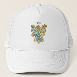 Blue Guardian Angel Anpassningsbar Art Cap eller H Keps