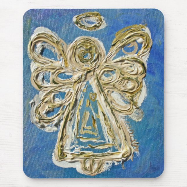 Blue Guardian Angel Mousepads Musmatta (Framsidan)