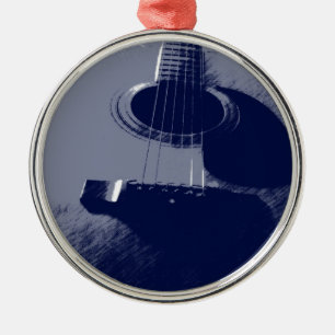 Blue Guitar Julgransprydnad Metall