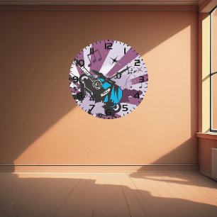 Blue Guitar Stor Klocka