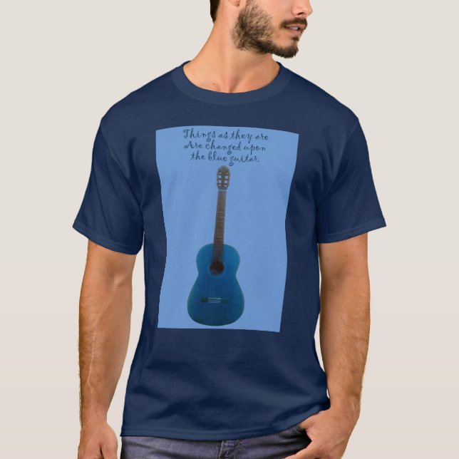 Blue Guitar T Shirt (Framsida)