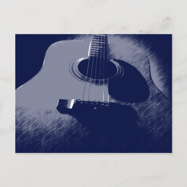 Blue Guitar Vykort (Framsida)
