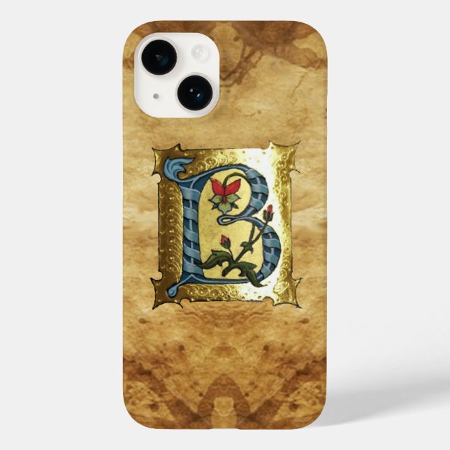 BLUE GULD B BREV MED FLÖDESMONOGRAM (Baksida)