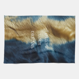 Blue Guld Cowhide Kökshandduk