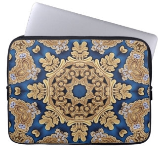 Blue Guld Decorative Laptop sleeve