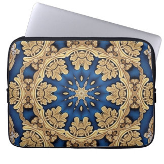 Blue Guld Decorative Laptop sleeve