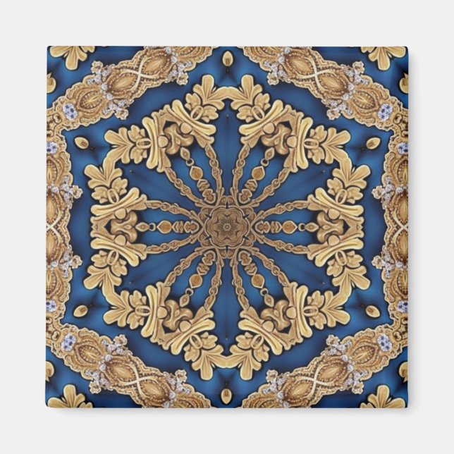 Blue Guld Decorative Magnet (Framsidan)