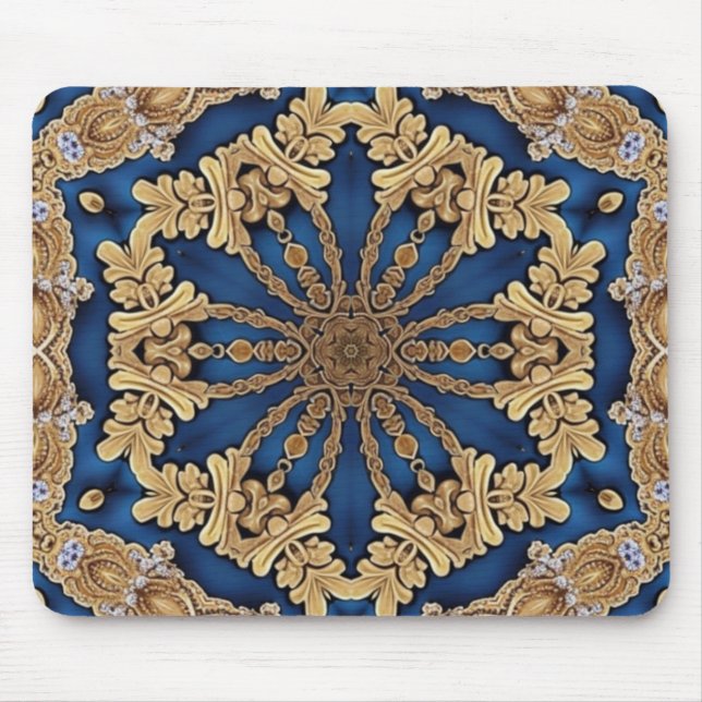 Blue Guld Decorative Mousepad Musmatta (Framsidan)