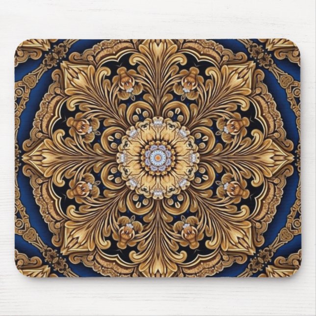 Blue Guld Decorative Mousepad Musmatta (Framsidan)
