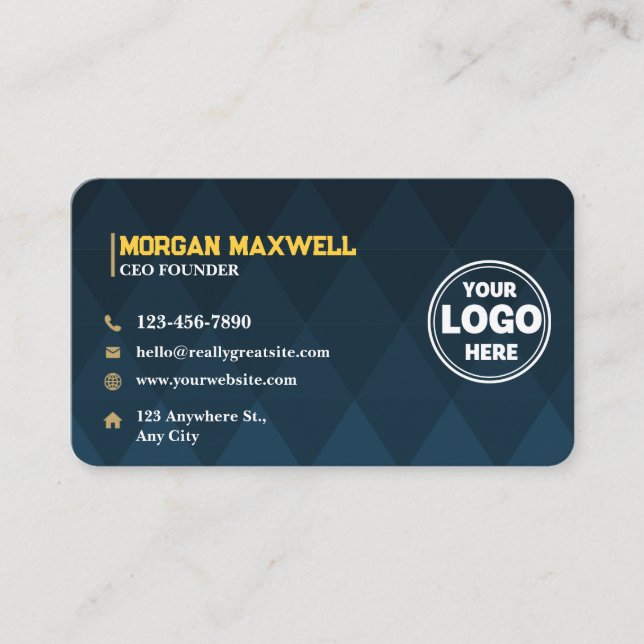 Blue Guld Diamonds Luxury CEO & Founder Visitkort (Framsida)