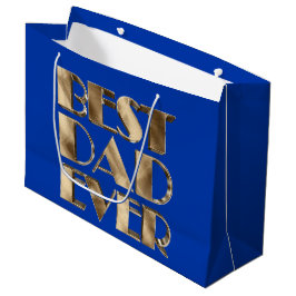 Blue Guld Elegant Typography Best Pappa någonsin