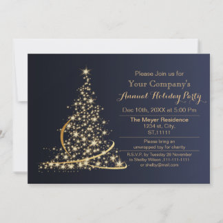 Blue Guld Festive Corporate julfest Inbjudan