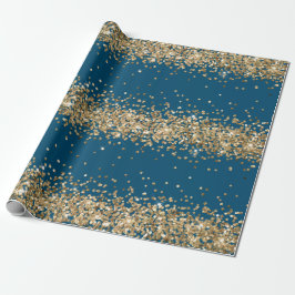 Blue Guld Gnistra Glitter Presentpapper