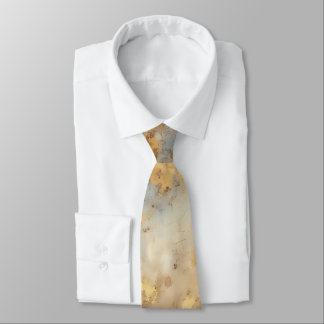 Blue Guld Grunge Mönster Tie Slips