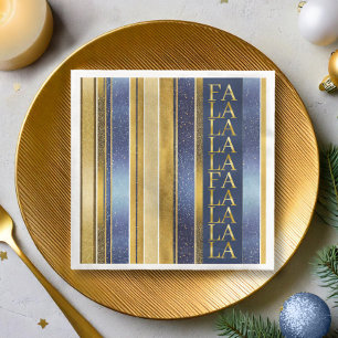 Blue Guld jul Fa La Mönster#27 ID1009 Pappersservett