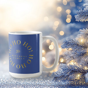 Blue Guld jul Ho Ho Ho Ho ID1009 Kaffemugg