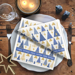 Blue Guld jul Merry Mönster#25 ID1009 Pappersservett