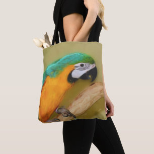 Blue Guld Macaw Parrot Photo Painting Tygkasse
