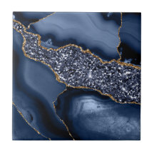 Blue Guld marble Agate Modern Kitchen Bathroom