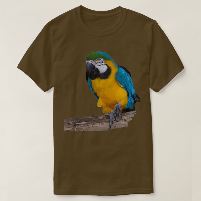 Blue Guld Parrot T Shirt (Design framsida)