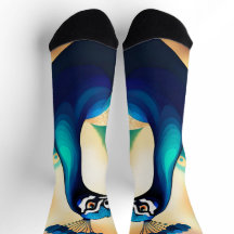 BLUE GULD PEACOCK SOCK
