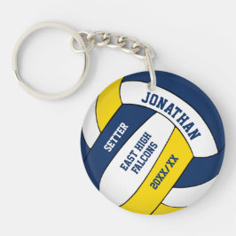Blue guld team färg anpassningsbar boys volleyball
