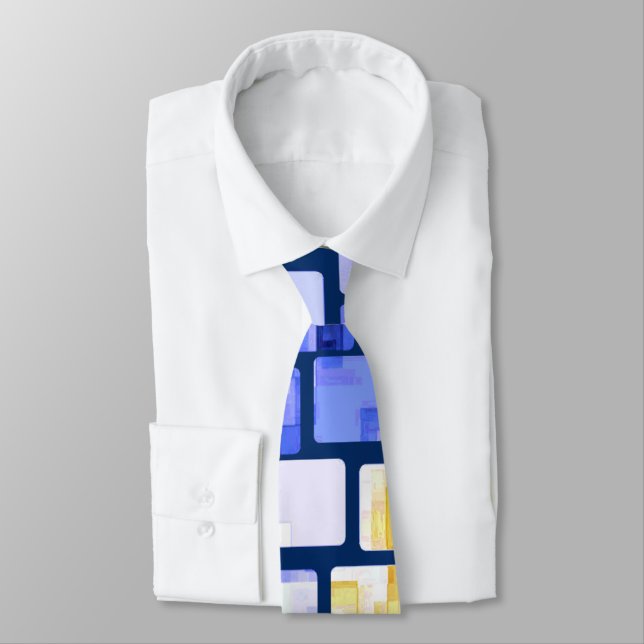 Blue Guld White Mosaic Slips (Bunden)
