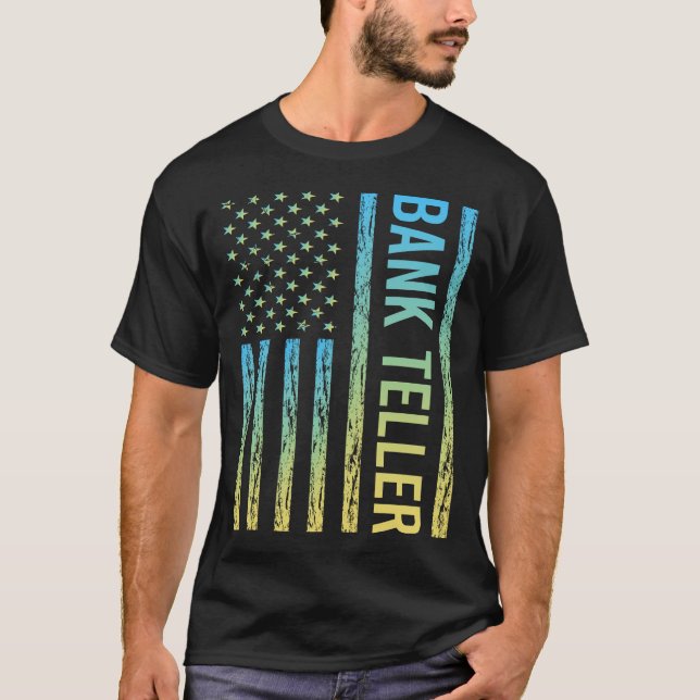 Blue Gult Bank Teller T Shirt (Framsida)