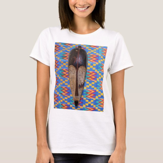Blue Gult Kente Trasa TShirt T Shirt (Framsida)