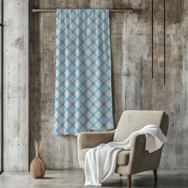 Blue Gult Tartan Blanket för Mysiga vinternätter Fleecefilt (Blue Yellow Tartan Blanket for Cozy Winter Nights)